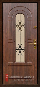 Стальная дверь Дверь с ковкой №14 с отделкой МДФ ПВХ