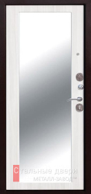 Стальная дверь С зеркалом №2 с отделкой МДФ ПВХ