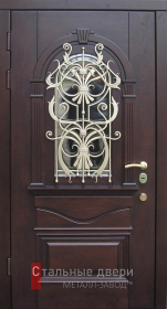 Стальная дверь Парадная дверь №52 с отделкой Массив дуба