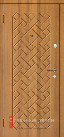 Стальная дверь Термостойкая дверь коттедж №44 с отделкой МДФ ПВХ